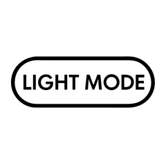 Fototapeta premium Light mode button, simple interface element, for websites and apps