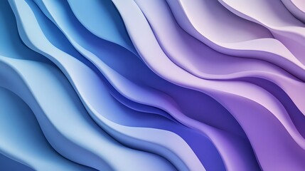 Obraz premium Dynamic Wavy Lines in Blue and Purple for Abstract Motion Art