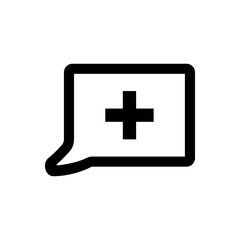 Health messaging service icon