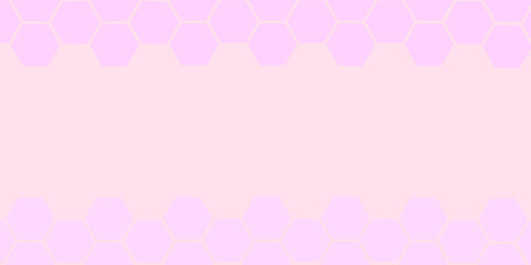 Pink abstract backdrop with light circles, a seamless vector pattern of love and heart design