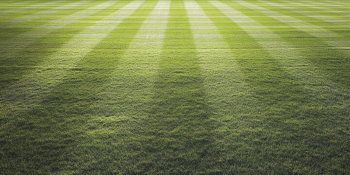 Well-maintained field grass