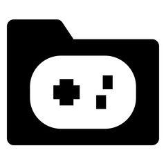 Obraz premium folders solid icon