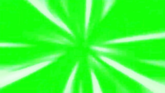 fast speed lines on green screen, 2d animated pixels anime style, background lines manga corners overlay adjustment layer motion graphics effect, white rays border