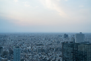 Fototapeta premium 東京都庁第一本庁舎の北展望室からの眺め