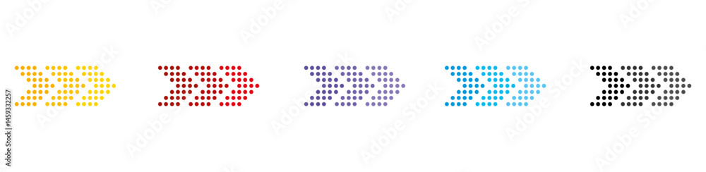 Poster arrow icons set. arrow collection. simple arrow set. colored arrows. vector illustration. eps 10