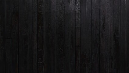 Dark,  rich wood planks create a  contemporary  wall  surface.  Close-up view  shows  a  deep  black  finish,  with  natural  wood grain  texture visible