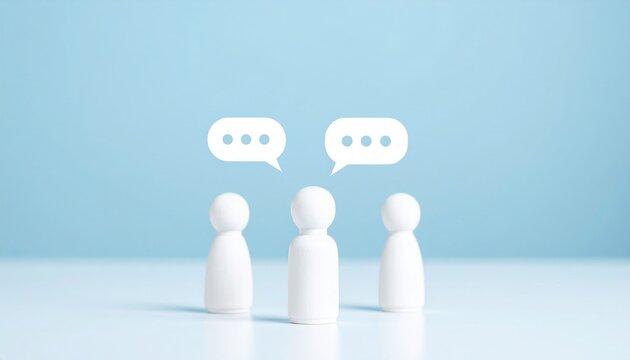 Collaborative brainstorming among people indoor space visual content minimalist environment side view public communication