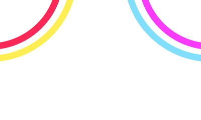 Curved lines birthday party decorations are colorful