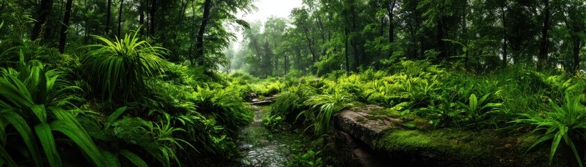 Obraz premium Surround yourself with lush greenery in the wild