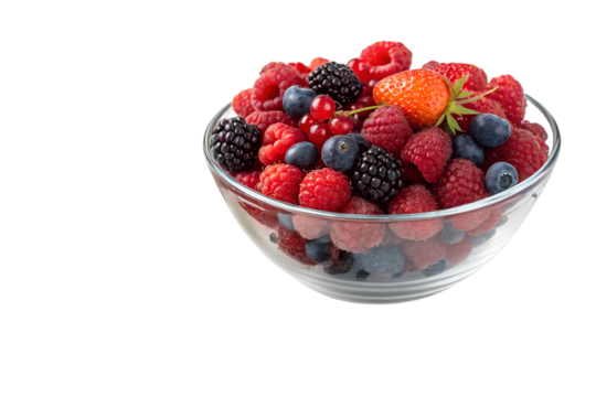  A glass bowl of Darwin's Barberry png image .