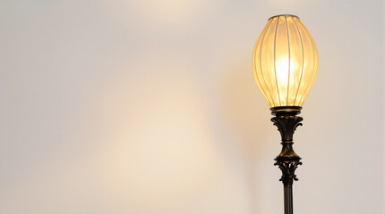 elegant pleated shade floor lamp with warm illumination