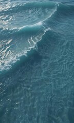 Obraz premium Serene blue water wave texture; calming ocean surface , art, color