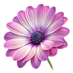 pink daisy isolated on white background