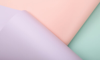 Modern Pastel Colored Background With Gentle Curves