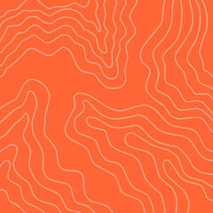 Salmon fillet pattern texture background vector. Abstract raw salmon meat background with stripes salmon line art. Design illustration for Japanese Restaurant, website, banner, packaging.