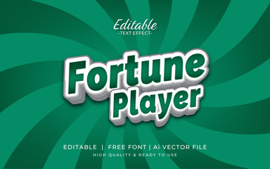 player or gamer. editable text effect for victory