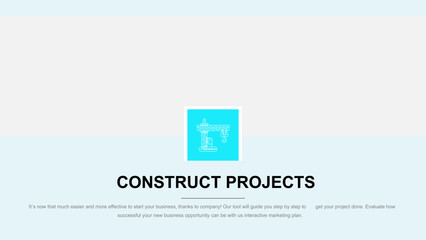 Fototapeta premium Construct Projects Presentation