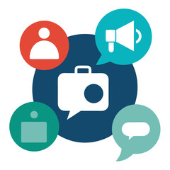 Creative Flat Vector with Silhouettes of a Child Reading