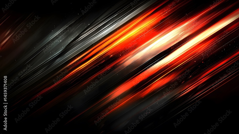 Aufkleber dynamic abstract design with diagonal lines of bright color.