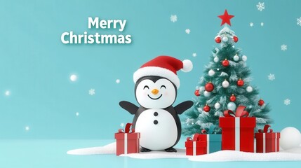Merry Christmas Penguin