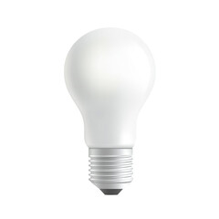 A single white lightbulb isolated on black background a simple image of energy efficiency