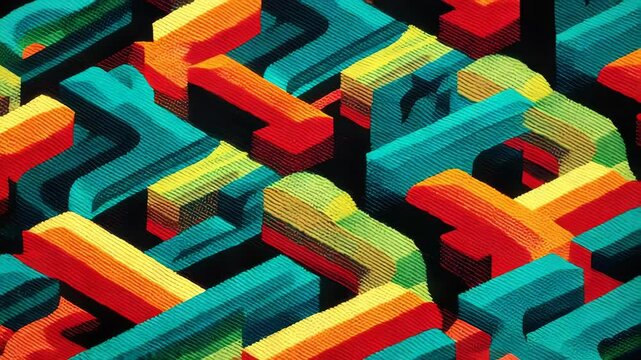 Colorful abstract geometric pattern