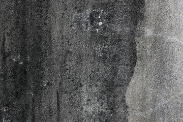 Weathered Concrete Wall with Dark Stains and Texture