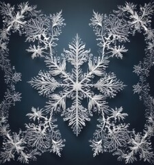 Intricate snowflake border, vector illustration ,  shape,  frosty