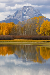 Sunrise Landscape at Oxbow Bend in Grand Teton National Park Wyoming