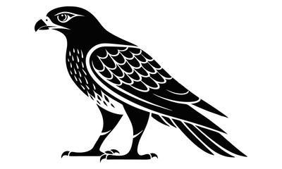 Download Line Art Cooper Hawk Animal Silhouette Vector Art Illustration Eps File For Design.
