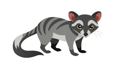 Fototapeta premium Download Common Palm Civet Vector Art Illustration Eps File For Design.