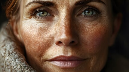 The Essence of Wisdom: Capturing a Mature Woman's Elegance and Timeless Beauty Through Her Skin Care Rituals