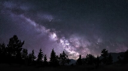 Fototapeta premium Gaze at the glowing Milky Way in a darksky reserve