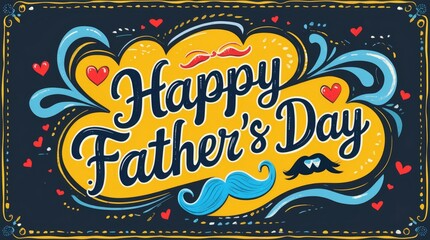 Father's Day: A Vintage-Style Typographic Design