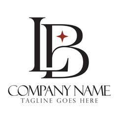 Creative letter LB or BL vector logo design for luxury, fashion, jewelry, boutique, and startup