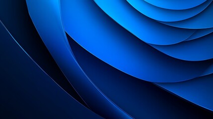 Blue silk fabric with smooth waves and a luxurious abstract texture