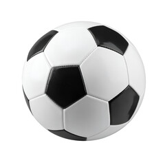 Soccer ball flying isolated on a transparent background PNG