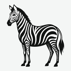 Zebra line art.