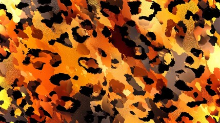Vibrant abstract texture inspired by animal skin patterns in rich earthy tones