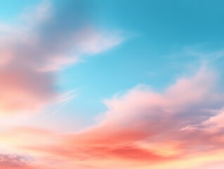 Obraz premium Colorful sky with clouds