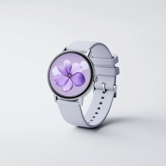 Watch with flower design