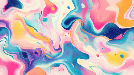 Fototapeta premium A captivating abstract composition of swirling colors creating a dynamic and artistic design. The patterns and textures are suitable for t-shirt prints.