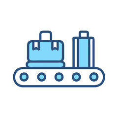 Baggage Conveyor System Icon Design