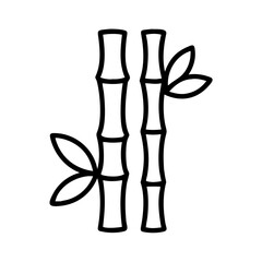 Bamboo Stalks Spa Icon Design