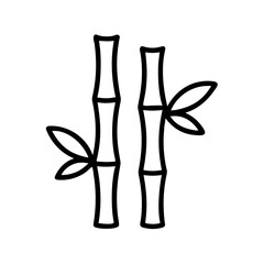 Bamboo Stalks Spa Icon Design
