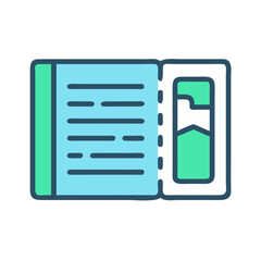 Boarding Pass Document Icon Design