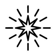 Bold Starburst Shine Symbol Icon Design