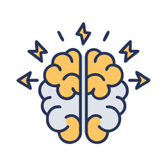 Brainstorming Idea Generation Icon Design