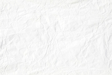 Crumpled white paper material texture