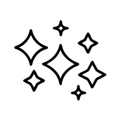 Clustered Shimmer With Gentle Points Icon Design